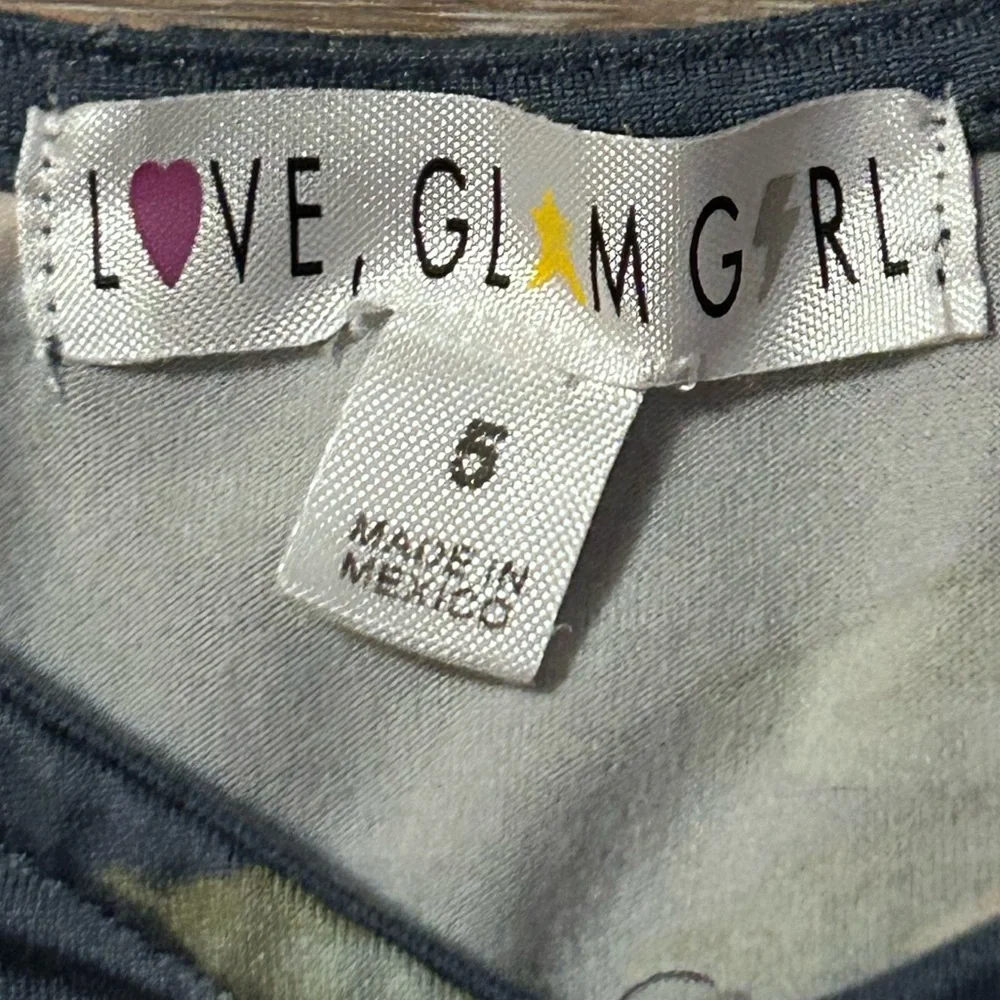 Love Glam Girl | Dusty Blue Floral Tunic